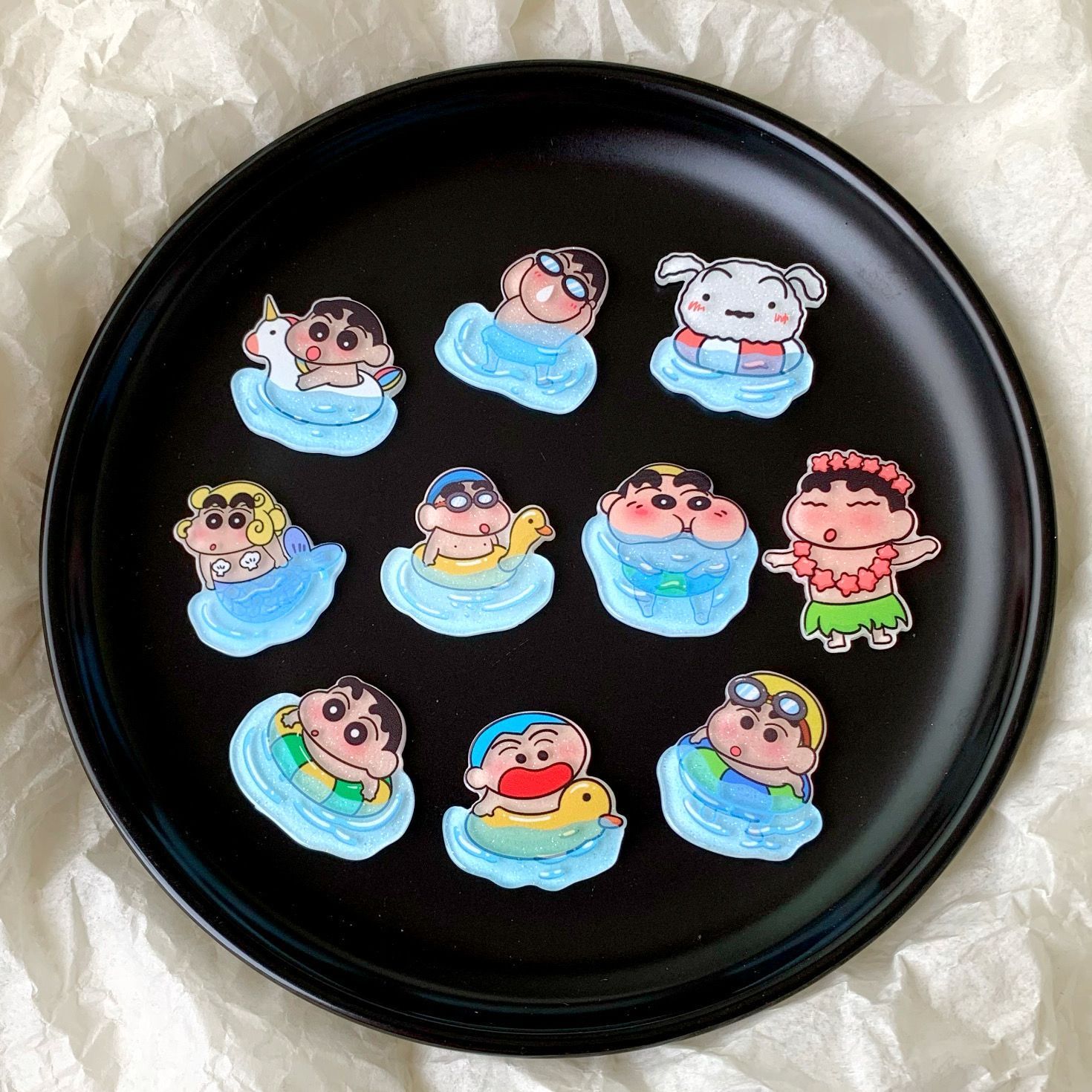 Case Fans - Akcesoria z żywicy Crayon Shin-chan, kubek
