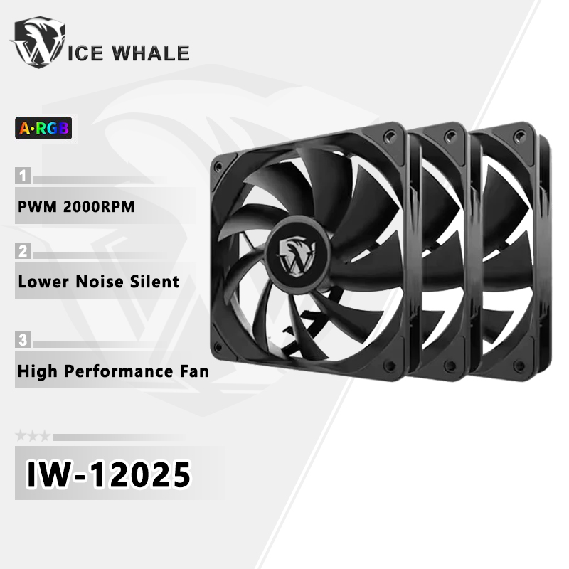 Case Fan Controller - Wentylator ICE Whale IW-12025 120mm, 4-pinowy
